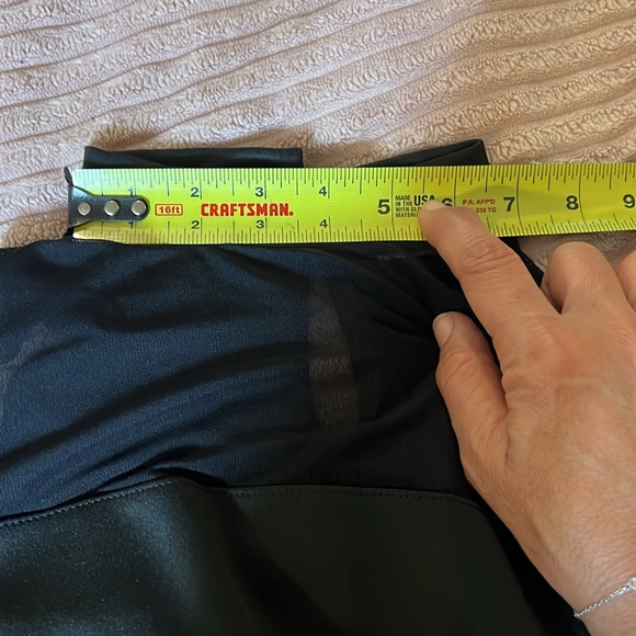 MIND CODE black mesh top with short turtle neck, size: SMALL NWOT. - Picture 14 of 17